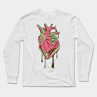 Pink Mint Musical Heart Long Sleeve T-Shirt